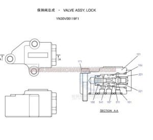 YN30V00119F1 Control Valve For SK200-8 YN30V00119F1 Control Valve