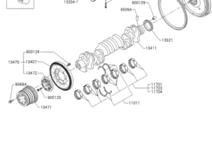 VH13471E0161 PULLEY, CRANKSHAFT