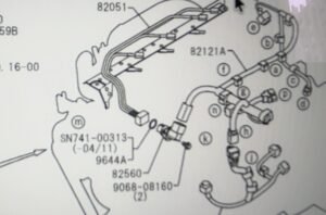 VH82051E0010A FUEL CONTROL WIRING HARNESS